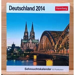 Deutschland 2014 Sehnsuchtskalender - Germany 2014 Calendar with 53 Postcards